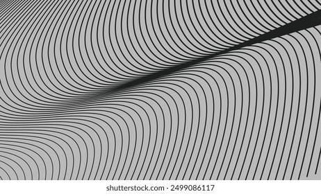 Black curve stripes lines abstract background for backdrop or presentation