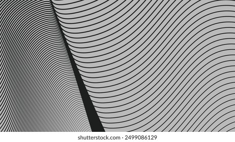 Black curve stripes lines abstract background for backdrop or presentation