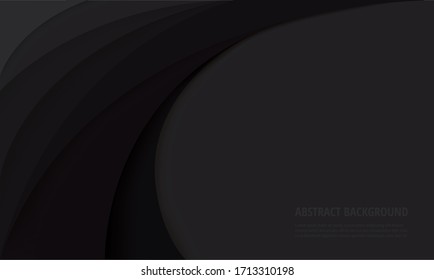 black curve template background vector illustration EPS10