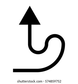 Black curved arrow