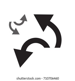 Black curved arrow