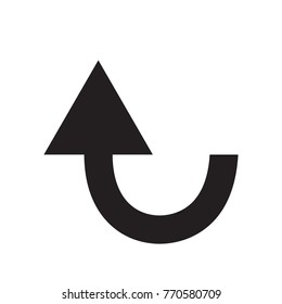Black curved arrow