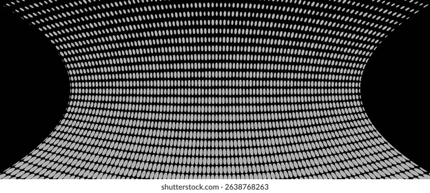 Black curved halftone background. Luxury dots gradient texture. vector dynamic eps 10