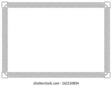 Black curves vector frame