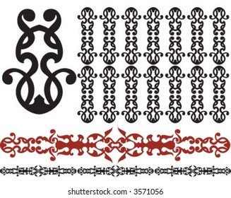 Black curvy pattern