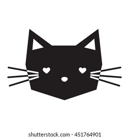 Black cute kitten