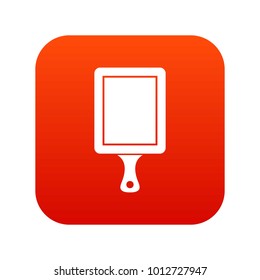 Black cutting board icon digital red for any design isolated on white vector illustration