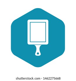Black cutting board icon. Simple illustration of cutting board vector icon for web