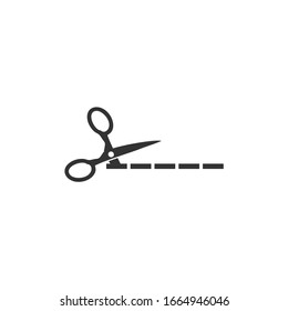 Black Cutting Scissors Icon Points Vector Stock Vector (Royalty Free ...