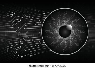 Black cyber circuit future technology concept background
