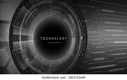 black cyber circuit future technology concept background