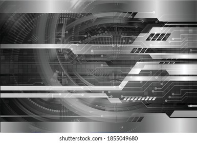 black cyber circuit future technology concept background