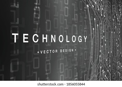 black cyber circuit future technology concept background