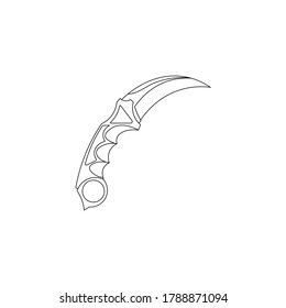 Schwarzes Dagger-Messer Symbol. Vektorgrafik eps10