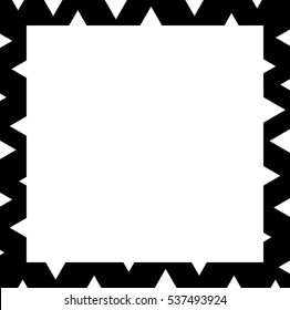Black damaged frame