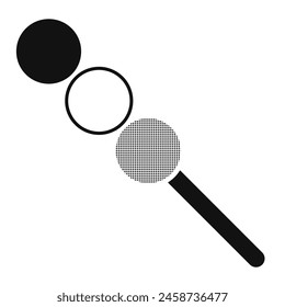 Black Dango Stick, Isolated, Flat Style Icon