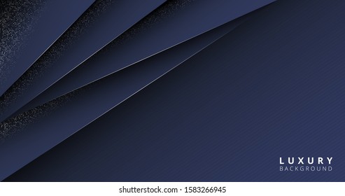 Black dark abstract luxury background vector eps 10 with shiny glitters and random color halftone effect. Graphic design element. Elegant decoration. Modern minimal banner.