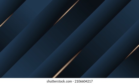 Schwarz-dunkelblauer abstrakter geometrischer Hintergrund. Luxus Modernes Konzept.eps10