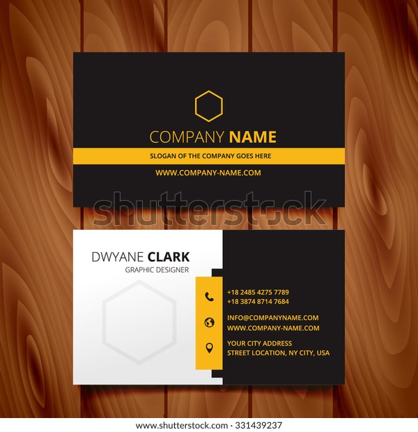 black dark
business card modern design
vector