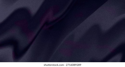 Schwarz dunkel tiefblau violett violett rosa Hintergrund. Seide satiniert Stoff. Luxus elegante Schönheit Premium reich. Glänzender Glitter schimmert seidig. Drapery Falte Falte.Weihnachten Geburtstag Valentine Romantik festlich
