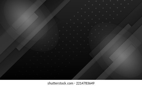 Black dark elegant seamless pattern in retro style with a little gold dots. Can be used for premium royal party. Luxury poster BG template with vintage leather texture. Background for Invitation card