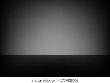 Black, dark and gray abstract  wall and studio room gradient background