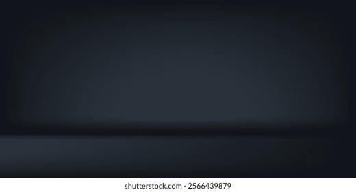 Black dark gray blue abstract elegant background. Drapery. Curtain. Fabric material. Soft folds. Wave stripe line. Gradient. vector background illustration eps10