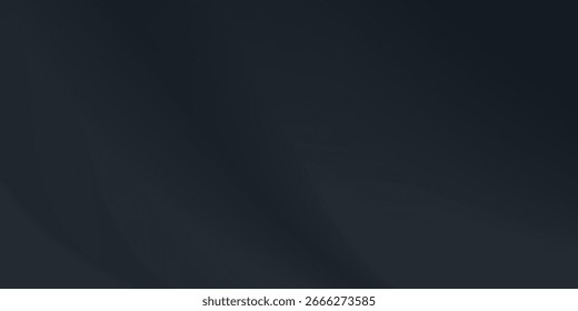 Fondo elegante abstracto azul gris oscuro negro. Cortinas. Cortina. Material de tela. Pliegues suaves. Línea de franja ondulada. Gradiente. ilustración de fondo de Vector eps10
