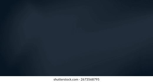 Fondo elegante abstracto azul gris oscuro negro. Cortinas. Cortina. Material de tela. Pliegues suaves. Línea de banda ondulada. ilustración de concepto de Vector eps10