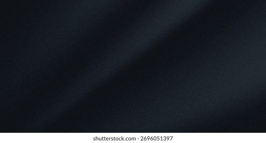 Fondo elegante abstracto azul gris oscuro negro. Cortinas. Cortina. Material de tela. Pliegues suaves. Línea de franja ondulada. Gradiente. Espacio vacío. Diseño. Plantilla.