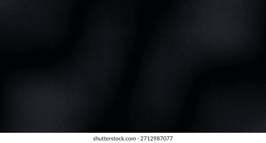 Fondo elegante abstracto azul gris oscuro negro. Cortinas. Cortina. Material de tela. Pliegues suaves. Línea de franja ondulada. Gradiente. Espacio vacío. Diseño. Plantilla.