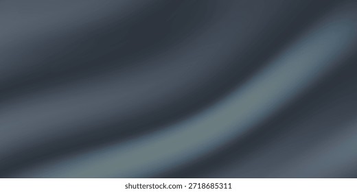 Schwarz dunkelgrau blau abstrakter, eleganter Hintergrund. Drapery. Vorhang auf. Gewebe. Weiche Falten. Wellenlinie. Farbverlauf. Leerer Speicherplatz. Design. Vorlage.
