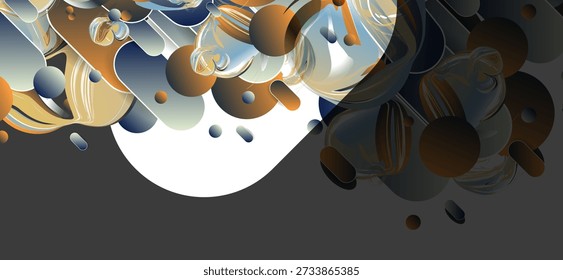 Negro gris oscuro diseño geométrico fondo oscuro abstracto brillante color dorado líneas de lujo Plantilla premium
