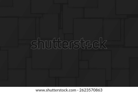 Black and dark gray geometric shapes create a modern minimalist abstract background texture.