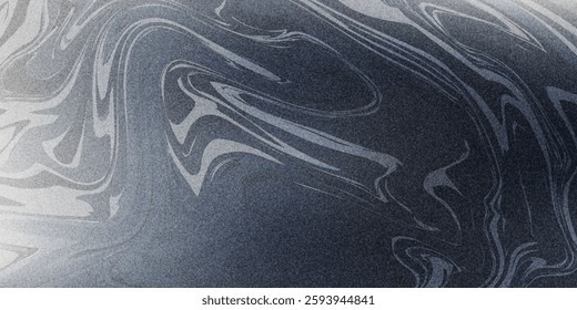 Black dark gray silver white wave abstract background for design. Light wave, wavy line. Ombre gradient. Noise rough grungy grain brushed metal metallic