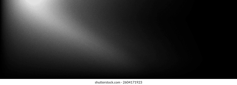 Black dark gray silver white wave abstract background for design. Light wave, wavy line. Ombre gradient. Noise rough grungy grain brushed metal metallic effect.