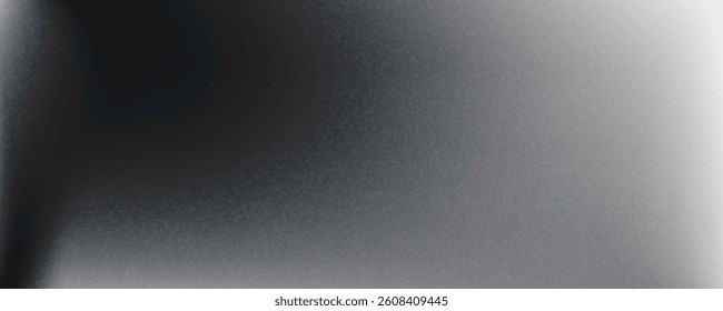 Black dark gray silver white wave abstract background for design. Light wave, wavy line. Ombre gradient. Noise rough grungy grain brushed metal metallic effect.eps10