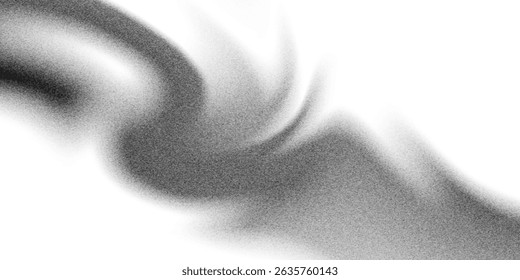 Black dark gray silver white wave abstract background for design. Light wave, wavy line. Ombre gradient. Noise rough grungy grain brushed metal metallic effect