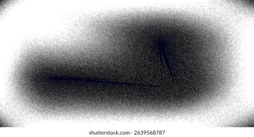 Black dark gray silver white wave abstract background for design. Light wave, wavy line. Ombre gradient. Noise rough grungy grain brushed metal metallic effect.eps10