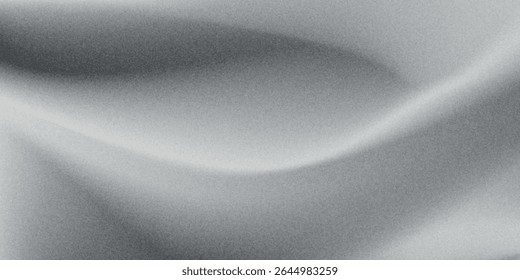 Black dark gray silver white wave abstract background for design. Light wave, wavy line. Ombre gradient eps10