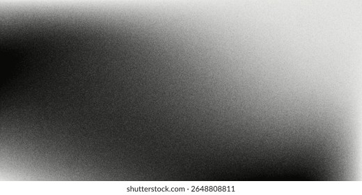Fondo abstracto de la onda blanca de plata gris oscuro negro para el diseño. Onda ligera, línea ondulada. Gradiente de Ombre. Ruido áspero grano grungy efecto metálico cepillado
