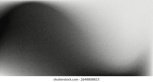 Fondo abstracto de la onda blanca de plata gris oscuro negro para el diseño. Onda ligera, línea ondulada. Gradiente de Ombre. Ruido áspero grano grungy efecto metálico cepillado