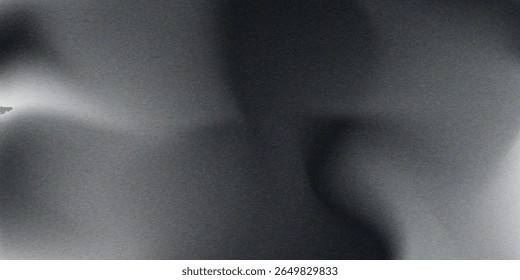 Fondo abstracto de la onda blanca de plata gris oscuro negro para el diseño. Onda ligera, línea ondulada. Ruido áspero grano grungy metal cepillado efecto metálico. eps10