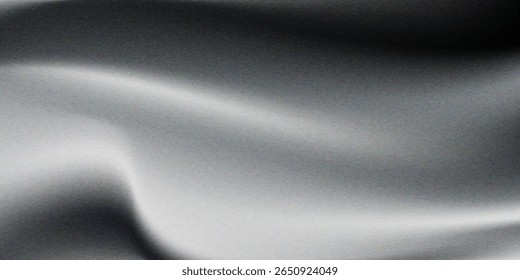 Fondo abstracto de la onda blanca de plata gris oscuro negro para el diseño. Onda ligera, línea ondulada. Gradiente Ombre.moderno eps10.