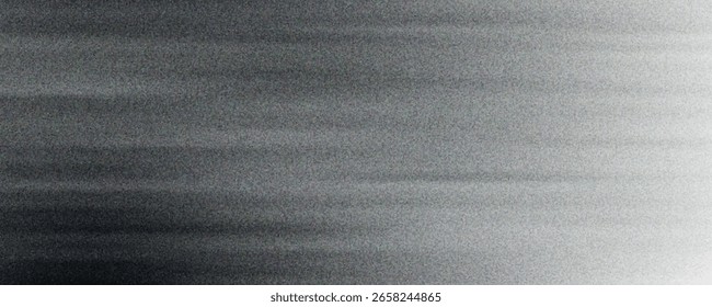 Fondo abstracto de la onda blanca de plata gris oscuro negro para el diseño. Onda ligera, línea ondulada. Gradiente de Ombre. Ruido áspero grano grungy metal cepillado efecto metálico. eps10