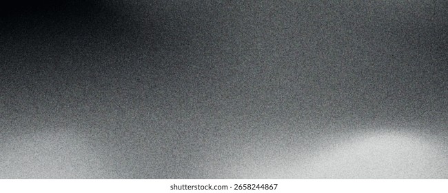 Fondo abstracto de la onda blanca de plata gris oscuro negro para el diseño. Onda ligera, línea ondulada. Gradiente de Ombre. Ruido áspero grano grungy metal cepillado efecto metálico. eps10