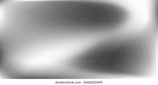 Fundo abstrato preto cinza prata branco onda para design. Onda leve, linha ondulada. Gradiente Ombre. Ruído grão grosso resmungado escovado metal efeito metálico.eps10