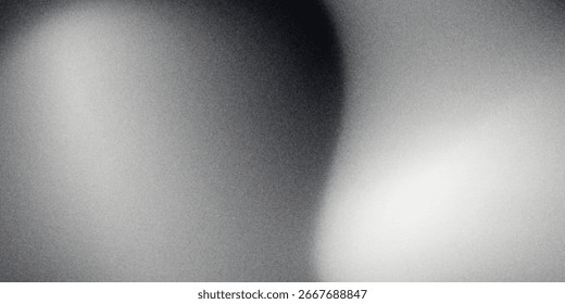 Black dark gray silver white wave abstract background for design. Light wave, wavy line. Ombre gradient. Noise rough grungy grain brushed metal metallic effect.eps10