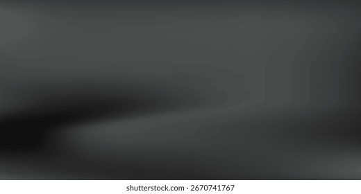 Fondo abstracto de la onda blanca de plata gris oscuro negro para el diseño. Onda ligera, línea ondulada. Gradiente de Ombre. Ruido áspero grano grungy efecto metálico cepillado. Brillo mate.