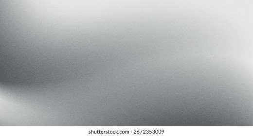 Fondo abstracto de la onda blanca de plata gris oscuro negro para el diseño. Onda ligera, línea ondulada. Gradiente de Ombre. Ruido áspero grano grungy metal cepillado efecto metálico. eps10